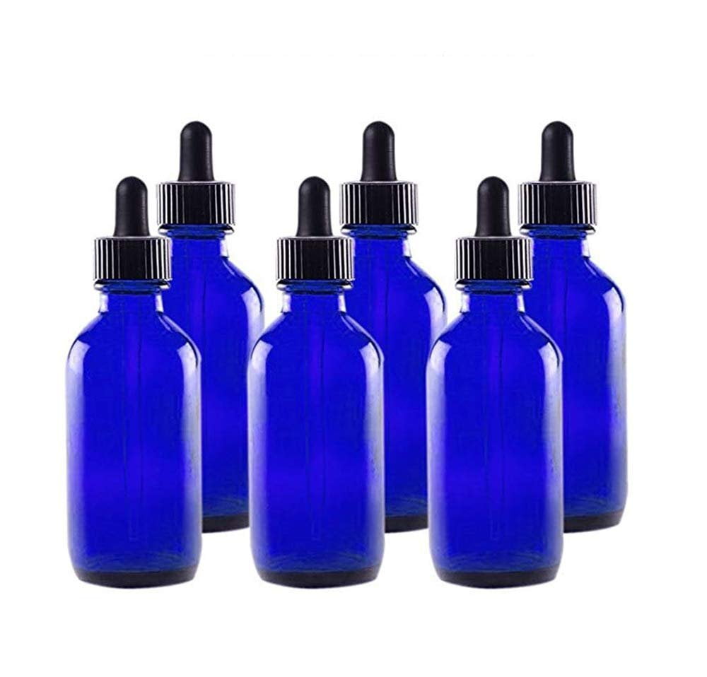Eye Dropper/Glass Medicine Bottle, Amber Boston Cobalt