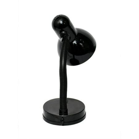 Simple Designs Basic Metal Desk Lamp with Flexible Hose Neck