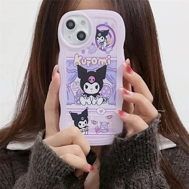 Funda De Teléfono Móvil Kuromi Borde De Onda Lisa De Moda Para Xiaomi 11 Pro Lite 12T POCO C40 X3 X4 NFC GT X5 F4 M3 Redonda De TPU Transparente A Prueba De Golpes Para Cámara
