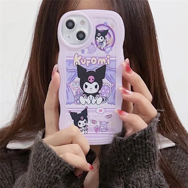 Funda De Teléfono Móvil Kuromi Borde De Onda Lisa De Moda Para Xiaomi 11 Pro Lite 12T POCO C40 X3 X4 NFC GT X5 F4 M3 Redonda De TPU Transparente A Prueba De Golpes Para Cámara