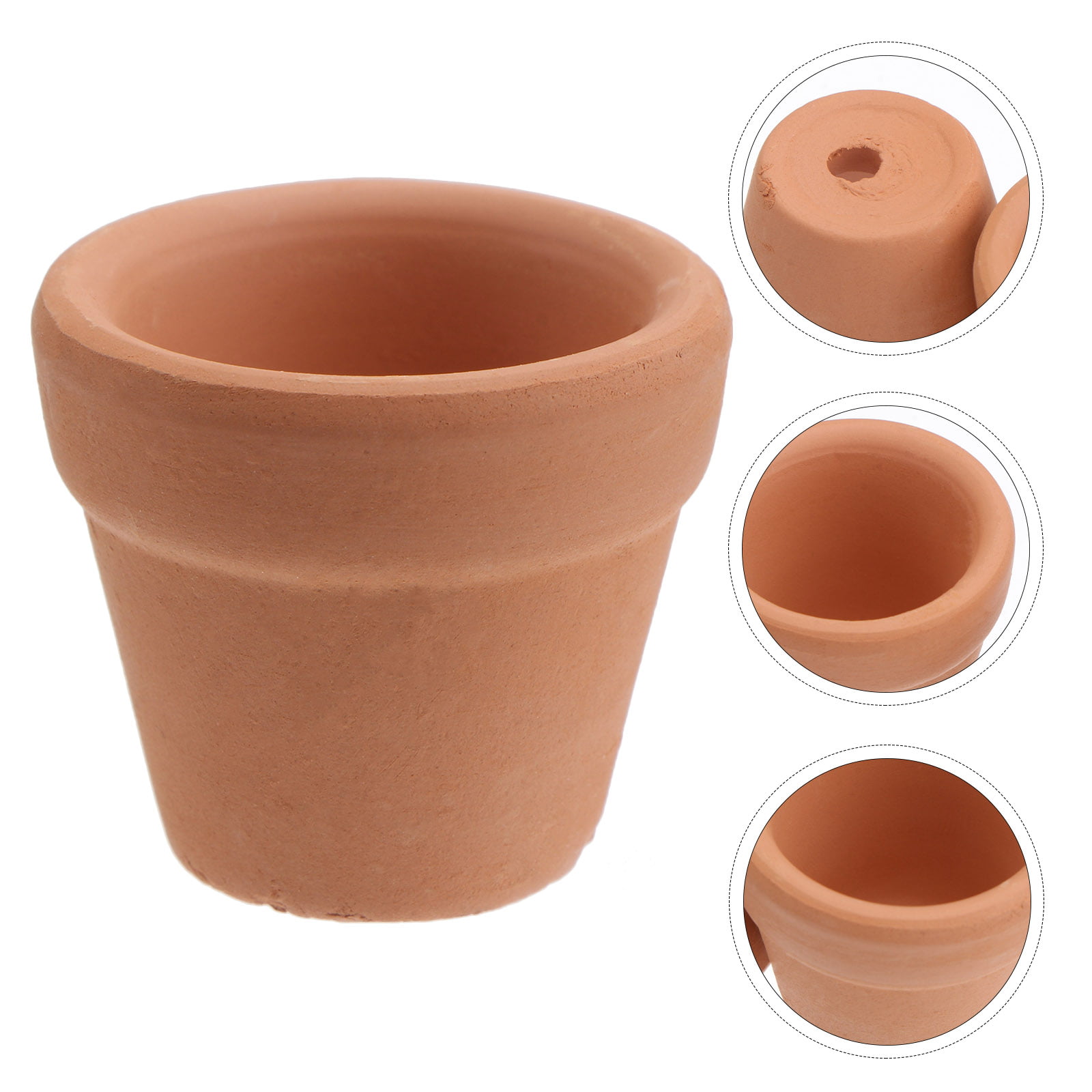 5Pcs Small Terracotta Pot Clay Pottery Planter Flower Plants Nursery Succulent 
