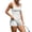 white, variant on Women's Tennis Dress with Built-in Shorts, Square Neck Sleeveless Athletic Golf Dress