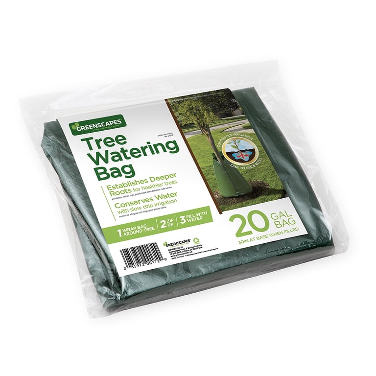 Greenscapes Tree Watering Bag, 20 Gal Capacity, Plastic, 1 Pack -  Walmart.com