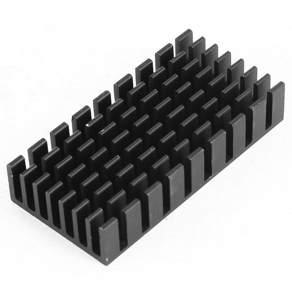 Unique Bargains Black 50mmx25mmx10mm Rectangle Shaped Aluminium Heat Sink Cooling Cooler Fin