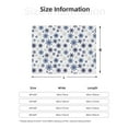 thumbnail image 5 of Yiaed blue Snowflake Prints Print Blanket Throw Blanket Soft Cozy Flannel Blanket for Home Bed Sofa Couch Chair-80"x60", 5 of 6