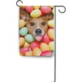 thumbnail image 6 of SKYSONIC Jack Russell Easter Eggs Double-Sided Printed Garden House Sports Flag-12x18(in)-Polyester Decorative Flags for Courtyard Garden Flowerpot, 6 of 6