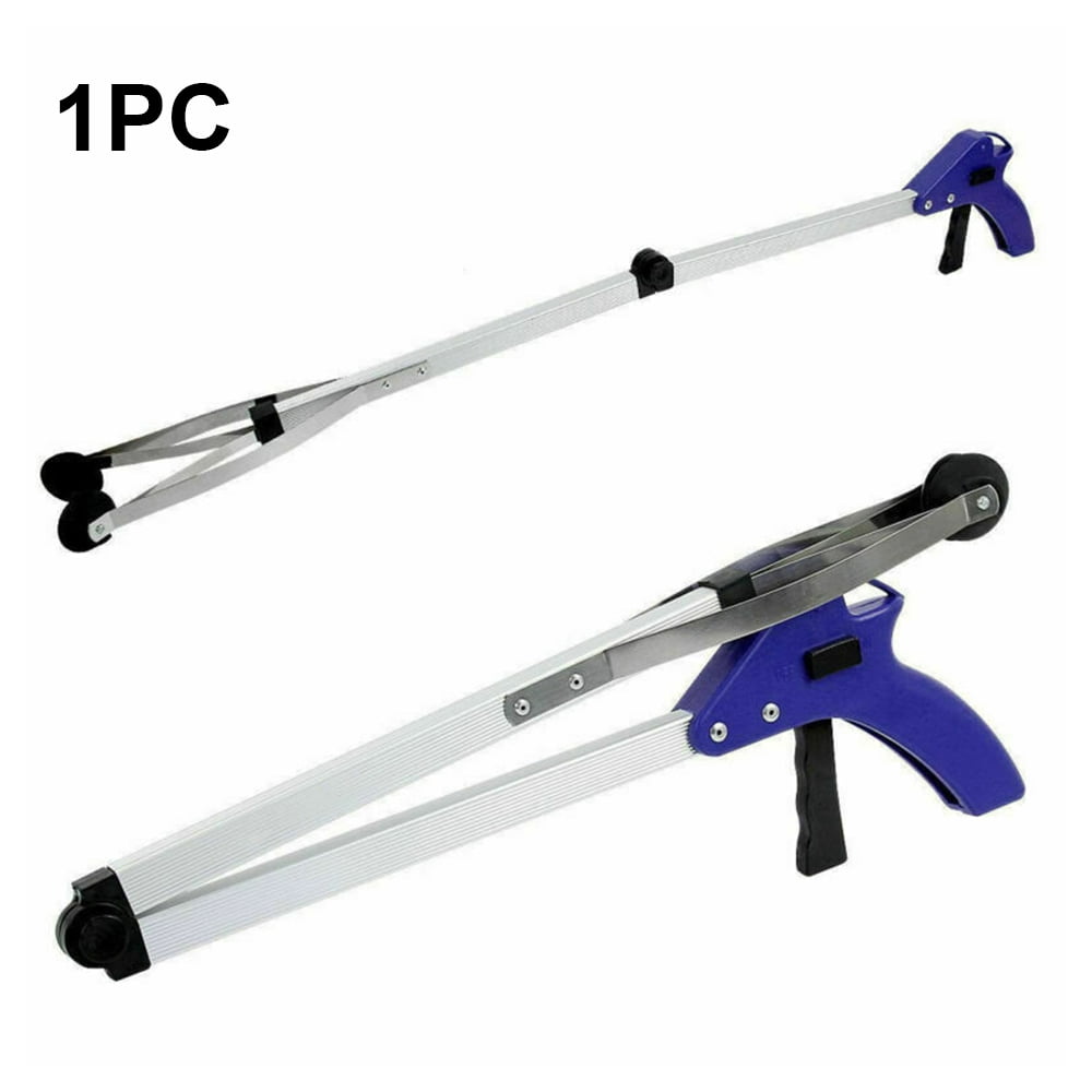 Jahy2Tech Folding Grabber Tool Gripping Device - Lightweight Durable Folding Claw Extends Arm Reach to 32 Inches Ideal Indoor and Outdoor Reaching Mobility Aid and Trash Grabber Tool