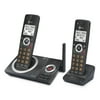 AT&T 2-Handset Expandable Cordless Phone with Unsurpassed Range, Smart Call Blocker and Answering System, CL82219 (Black)