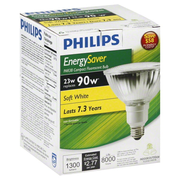 fireworks government Warning Philips 456848 - EL/A PAR38 23W #456848 Flood Screw Base Compact Fluorescent  Light Bulb - Walmart.com