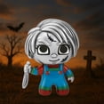 thumbnail image 3 of Charm muñeco terror plata s925 CharmChucky 1Pza Plata S925 Chapa Charm Separador Chucky Plateado/Rojo/Verde/Azul, 3 of 5