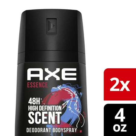 Axe Essence Body Spray Deodorant for Men, 4 Oz, 2 Pack