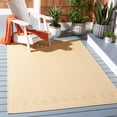 thumbnail image 2 of Safavieh Courtyard Naomi Geometric Indoor/Outdoor Area Rug, Gold/Beige, 5'3" x 7'7", 2 of 11