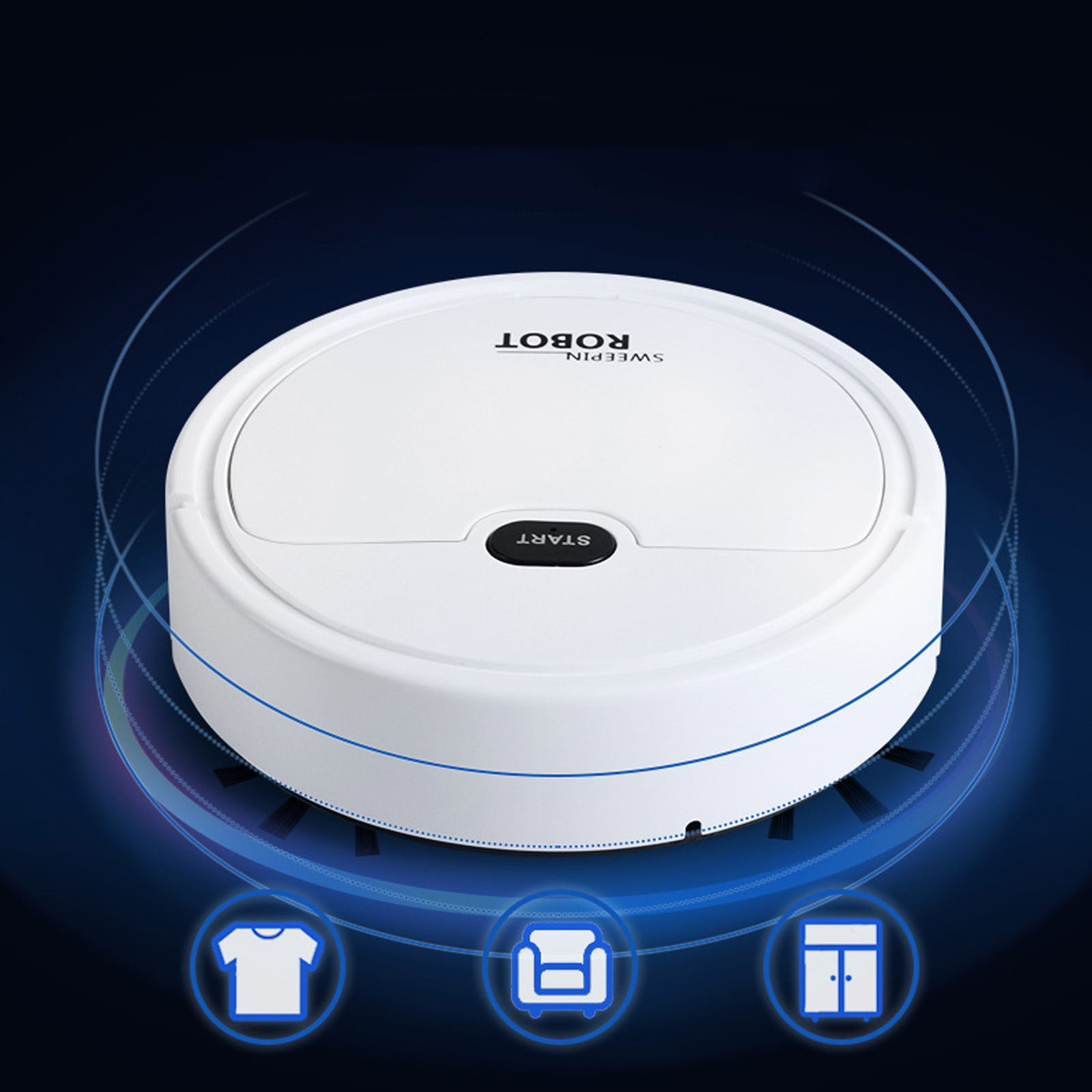 SPOORYYO Robot Vacuum Kids Holiday Gifts Smart Robot Toy Vacuum Cleaner Auto Floor Cleaning Toy Play With Children And Pet