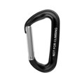 thumbnail image 2 of 12KN D Mosquetón Snap Hook Clip Keyring Holder Key para Camping Senderismo Negro shamjiam Gancho de clip, 2 of 6