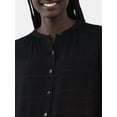 thumbnail image 4 of Time And Tru Women's Button Front Blouse, Sizes S- XXL, 4 of 5