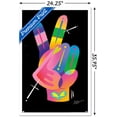 thumbnail image 3 of Jason Naylor - Peace Sign Hand Wall Poster, 22.375" x 34", Framed, 3 of 3