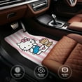 thumbnail image 4 of Hello Kitty(30) Car Floor Mats Universal SUV Front Rear Floor Foot Mats 4-Piece Full Set with Non-Slip Rubber Backing, 4 of 6