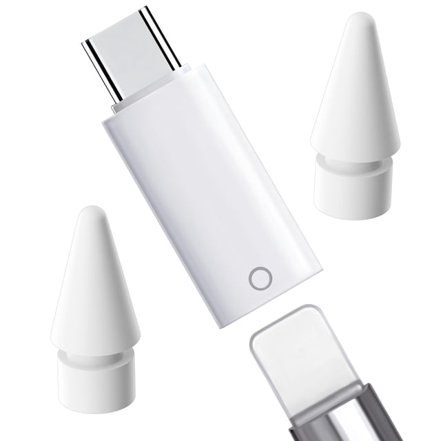 Adaptador de carga USB C a lápiz para Apple Pencil 1st Gen x3