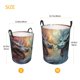 thumbnail image 3 of Fotbe White And Red Storm Dragon Cesto de Ropa con Asas, Cesto Impermeable de Gran Capacidad, Bolsa de Lavado para Dormitorio, Cesto de Ropa con Ruedas y Asas-Medium, 3 of 6