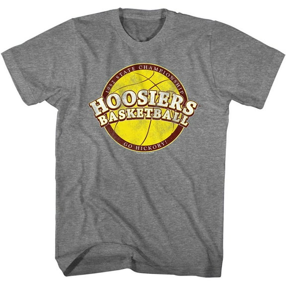 Hoosiers Bball Graphite Heather Adult T-Shirt