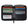 thumbnail image 2 of RFID Signal Blocking Zip-around Mens Wallet Genuine Leather European Hipster, 2 of 3