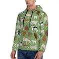 thumbnail image 3 of Cauagu Cows And Calves for Men's Pullover Hooded Sweatshirt Athletic Casual Hoodie Aautumn Hoodie Sweatshirt for Men Pullover Casual Hooded Sweatshirt-Small, 3 of 7