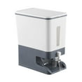 thumbnail image 1 of Rice Dispenser Multifunctional Storage Container Food Container Rice Storage Bin for Nuts Gray, 1 of 7
