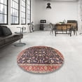 thumbnail image 4 of Ahgly Company Machine Washable Indoor Rectangle Traditional Vermilion Red Area Rugs, 8' x 12', 4 of 7