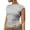 Grey, variant on Women'S T Shirt Fashion Solid Backless Crop Top Casual Short Sleeve Short Tops Trend Green Tee