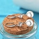 thumbnail image 5 of HomeKingdee Plumeria Pearl Drop Earrings for Women - 925 Silver-Platedy Dangle Earrings with Zirconia for Wedding and Everyday Jewelry, 5 of 9