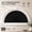Black-blackout, variant on Arch Window Half Circle Blackout Cellular Shades Cordless No Drill Honeycomb Fabric Room Darkening Blinds White 72" W x 36" H