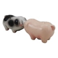 thumbnail image 4 of Ceramic Animal Farm Porky Pigs Lover Couple Kissing Salt Pepper Shakers Set, 4 of 9