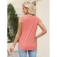 thumbnail image 6 of Sleeveless Shirts for Women Casual Summer V Neck Tank Tops Dressy Blouses Tunic 2026, 6 of 7