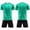 Green, variant on LJEFF Kids 2PC Soccer Uniform Set, Elastic Waist Quick Dry Summer Short Sleeve Boy Sports Outfit Yellow Size 16