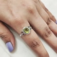 thumbnail image 3 of Natural Peridot Ring, AAA Peridot Gemstone Ring, August Birthstone, Tiny Bohemian Ring, 925 Sterling Silver, Designer Womens Ring, Christmas Thanksgiving, Handmade Statement Jewelry, Genuine Peridot, 3 of 8