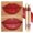 black and brick red, variant on KeirineCC Double Tube Lip Gloss Lip Lotion Moisturizing And Moisturizing, Full Lips, Glass Lip Oil Glitter Lip Glaze
