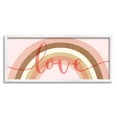 thumbnail image 3 of Stupell Industries Love Sentiment over Pink Desert Tone Rainbow Typography Painting Black Framed Art Print Wall Art, 10 x 24, 3 of 5