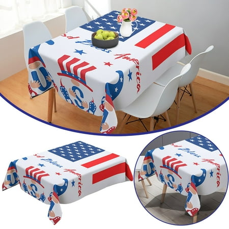 

decorating kit independence day table cloth coffee holiday decoration cotton linen 70x70cm