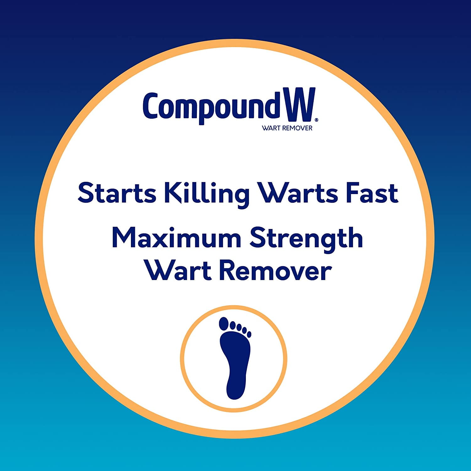 Compound W Maximum Strength One Step Plantar Wart Remover Foot Pads, 20 CT, 2 Pack