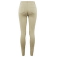 thumbnail image 3 of A2Y Women's Comfort Mordern Stretch Skinny Ponte Pants Khaki L, 3 of 7