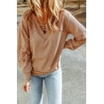 thumbnail image 1 of FOLUNSI Versatile Lace V-Neck Top: Patchwork Elegance, Seamless Transition, 1 of 8