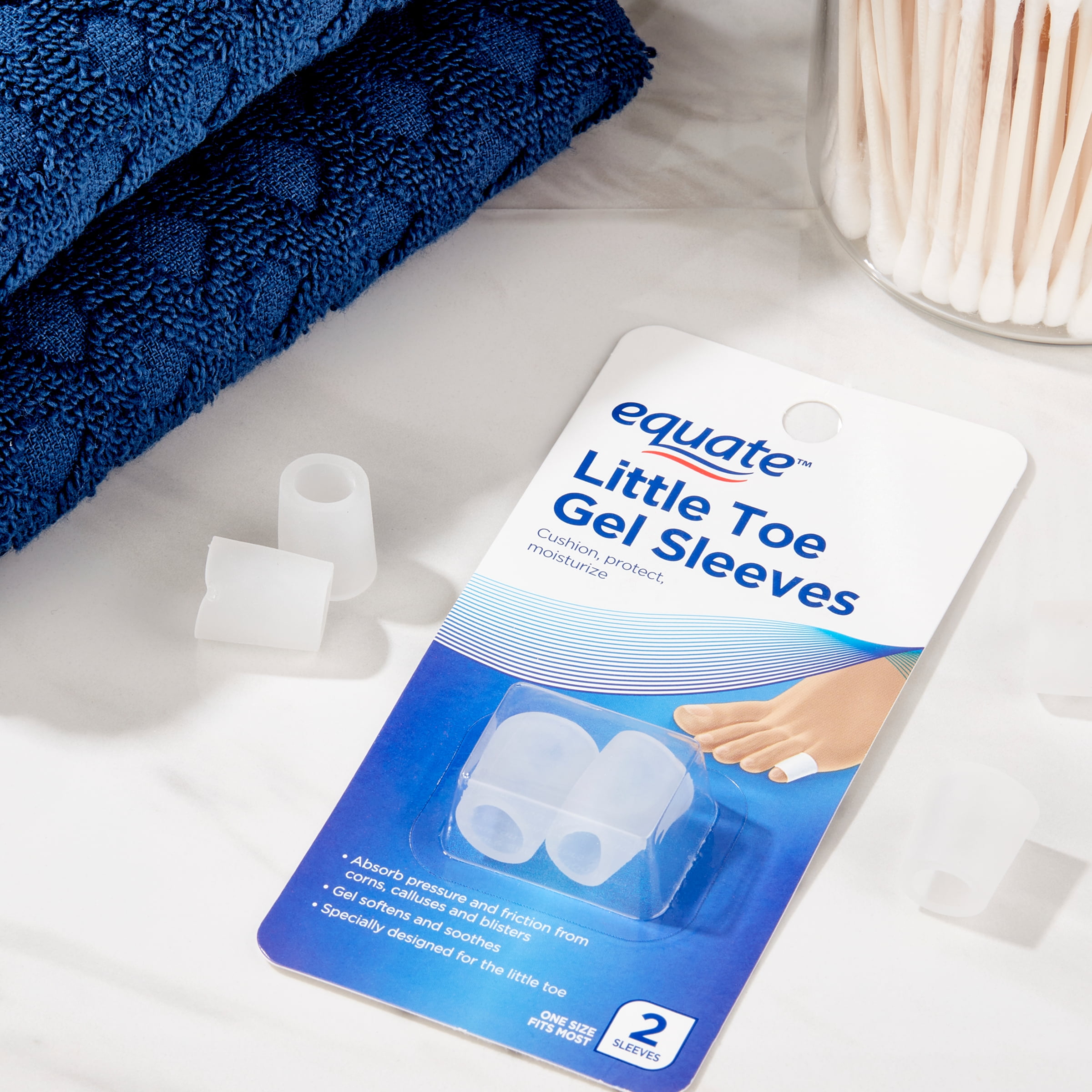 Equate Little Toe Gel Sleeves, 2 Count