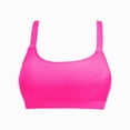thumbnail image 4 of HCNTES Women's Sporty Bikini Top Only Racerback Sports Bra Swimsuit Top Medium Support Bathing Suit Tops Summer Hot Pink,S, 4 of 5