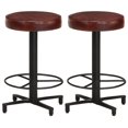 thumbnail image 1 of vidaXL Bar Stools 2 pcs 52 cm Real Leather, 1 of 5