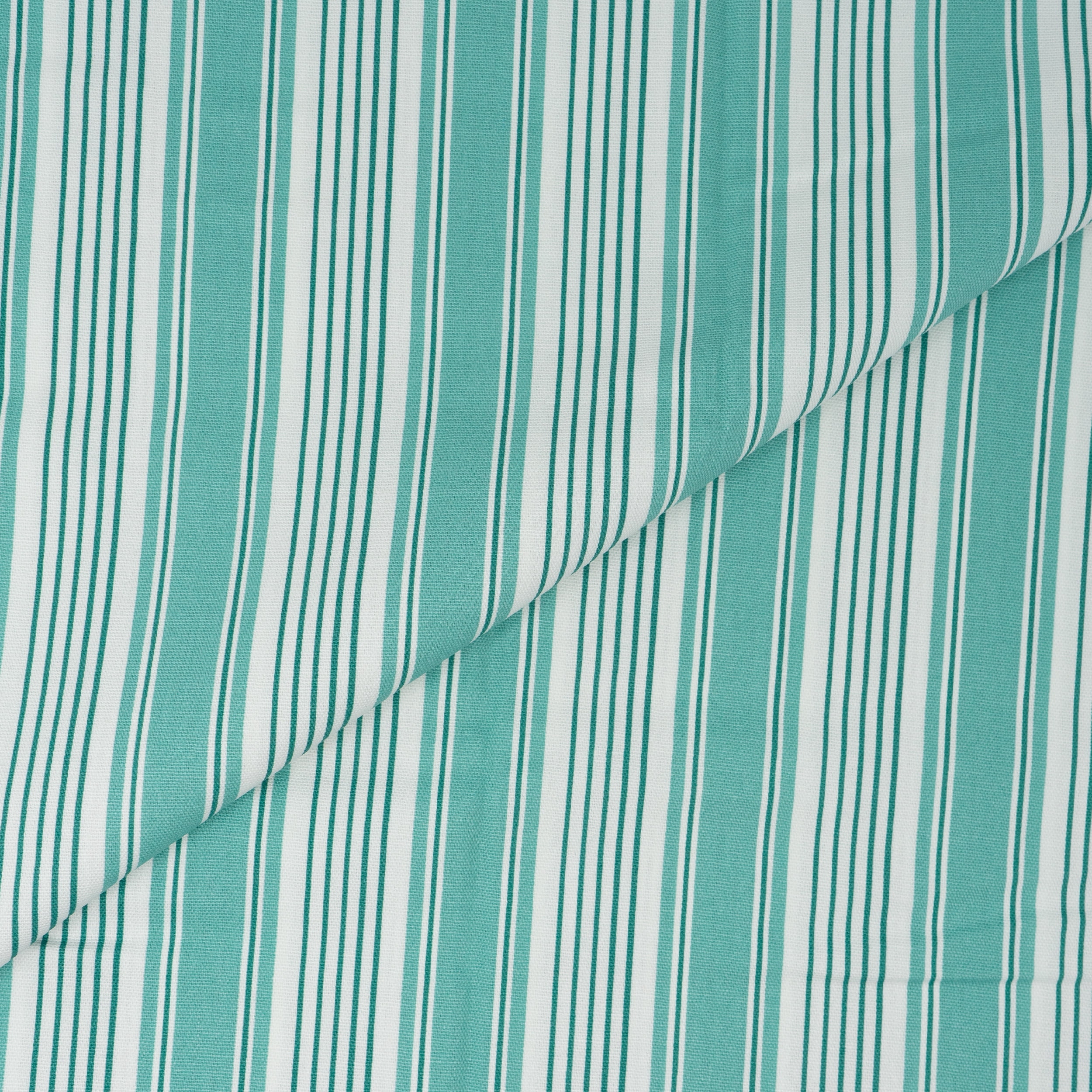 Waverly Inspirations 100% Cotton 45" x 2 Yards Precut Tyler Stripe Spa Sewing & Crafting Fabric, 1 Each