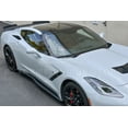 thumbnail image 4 of For 2014-2019 Corvette C7 | Z06 Stage 2 ABS Plastic Plastic-BLACK Front Lip Splitter CARBON FIBER End Caps & Side Skirt Rocker Panels With Rear Spoiler Full Assembly Combo Kit&nbsp;, 4 of 12