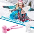 thumbnail image 3 of WWG Dinosaur Snowball Maker Clip Tool 2PCS 19.5x6.5x6cm 7.7x2.6x2.4in Plastic Winter Outdoor Toy for Kids Snowball Fight Sand Mud Bath Bombs, 3 of 3