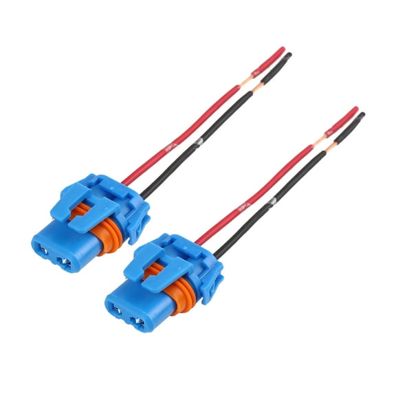 2pcs DC 12V 9005 HB3 Female Bulb Adapter Wire Lamp Sockets for Car Light