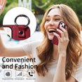 thumbnail image 5 of iPhone 13 Case ,Card Slots Leather Wrist Strap Phone Cover for iPhone 13, 5 of 5