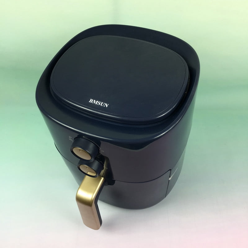 BMSUN Air fryers Manual Control Air Fryers with 80-200℃ Temp Range, 60-Min Timer, Dishwasher Safe Basket